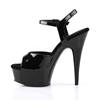 Pleaser - DELIGHT609 Sandale à bride à la cheville - Noir Product image